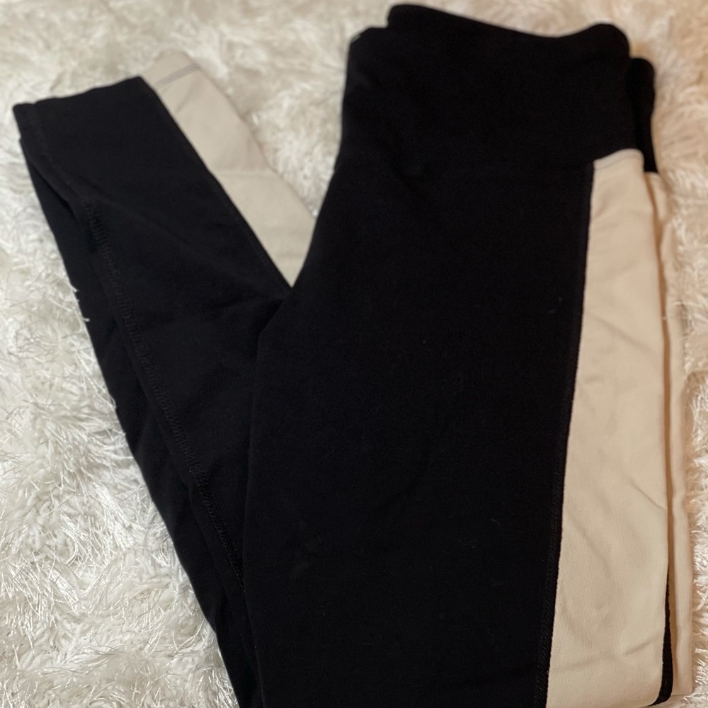 Calvin Klein Black and Nude Leggings